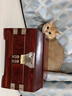 漢臻唐璽首飾盒紅木首飾品收納盒印度小葉紫檀木妝奩梳妝鏡箱結婚禮物 長(cháng)30*寬19.5*高21cm 曬單實(shí)拍圖