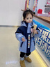 G.DUCKKIDS小黃鴨童裝嬰兒衣服春秋季新生兒連體衣連帽兔子警官沖鋒外出衣服 藍(lán)色 80cm (建議6-9個(gè)月，7-10KG) 曬單實(shí)拍圖