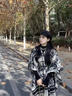 恒源祥斗篷披肩美拉德圍巾格子2024秋冬新款時(shí)尚高級感外搭女流蘇披風(fēng) [水墨畫(huà)]披肩 曬單實(shí)拍圖