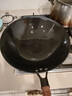 王源吉鐵鍋炒菜鍋老式生鐵無(wú)涂層不沾圓底炒鍋煤燃氣灶適用一代古法32cm 曬單實(shí)拍圖
