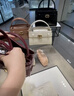 CHARLES&KEITH鱷魚(yú)紋凱莉包手提斜挎婚包包女包生日禮物CK2-50270880-1 Burgundy葡萄酒紅色 S 曬單實(shí)拍圖