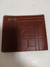 新款時(shí)尚個(gè)性男士錢(qián)包男短款錢(qián)夾格紋橫款軟皮大容量多卡位皮銀包 淺啡色 曬單實(shí)拍圖