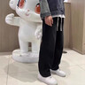 花花公子牛仔褲男春秋季2025新款寬松直筒垂感休閑褲男百搭潮流男士牛仔褲 磨白灰-黑色 XL （推薦130-155斤） 曬單實(shí)拍圖