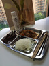 廚方案304不銹鋼快餐盤(pán)餐廳商用多格打菜餐盒學(xué)生食堂加厚飯盤(pán) 五格餐盤(pán) 曬單實(shí)拍圖