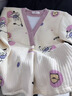 草景家（caojingjia）帶胸墊月子服秋冬孕婦睡衣純空氣棉夾層大碼產(chǎn)婦哺乳睡衣兩件套 QSY6889#贈送同款頭巾 XL碼  建議體重120-140斤左右 曬單實(shí)拍圖