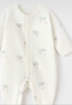 優(yōu)衣庫嬰幼兒寶寶爬爬服/長袖嬰兒衣服連體衣478345 00 白色 80cm 曬單實拍圖