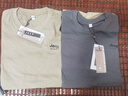 JEEP SPIRIT【二件裝】吉普短袖t恤男士寬松夏季半袖衣服純棉圓領(lǐng)體恤打底衫 DX卡其+鐵灰（短袖） 2XL （建議137-148斤） 曬單實(shí)拍圖