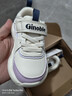 基諾浦（ginoble）學(xué)步鞋冬季天鵝絨棉鞋18個(gè)月-5歲男女童機能鞋GW1661象牙白 曬單實(shí)拍圖