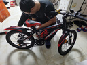 鳳凰（Phoenix）兒童自行車(chē)山地車(chē)男女學(xué)生腳踏車(chē)6-15歲童車(chē) 霸道 黑紅色 20寸 曬單實(shí)拍圖
