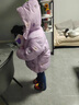 G.duck童裝兒童羽絨服女童外套冬季新款白鴨絨庫洛米三防面包服小女孩 紫色羽絨服+包包 120 尺碼5~6歲【110-120cm】 曬單實(shí)拍圖