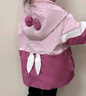 班喜迪女童外套春秋季2025新款兒童衣服洋氣女寶寶三合一可拆卸秋裝童裝 粉色 三合一 【搖粒絨內膽】 110 cm 曬單實(shí)拍圖