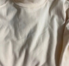 俞兆林白色半高領(lǐng)打底衫女加絨德磨毛長(cháng)袖T恤西裝高級感秋冬季內搭上衣 曬單實(shí)拍圖
