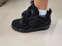 BAPE EDCVAJ4莆田男鞋高幫休閑經(jīng)典板鞋透氣實(shí)戰aj3氣墊籃球鞋情侶運動(dòng)鞋子 AJ4-黑貓 42 曬單實(shí)拍圖