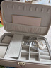 VLANDO雙層便攜帶鎖首飾盒精致大學(xué)生女朋友生日禮物飾品耳飾專(zhuān)項收納盒 米白色升級款 【雙層帶鎖帶手表位】 曬單實(shí)拍圖