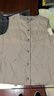 無(wú)印良品（MUJI） 女式 輕量羽絨便攜式 背心 馬甲馬夾女款女裝25年秋季 BD11EA5A 淺米色 M (160/84A) 曬單實(shí)拍圖