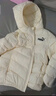 彪馬新款兒童羽絨服連帽 奶白10501 150  曬單實(shí)拍圖