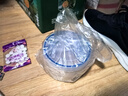 樂(lè )扣樂(lè )扣（LOCK&LOCK）塑料密封罐圓形保鮮盒茶葉雜糧食品儲物防潮輔食盒奶粉罐收納盒罐 LLS131【640ml】 曬單實(shí)拍圖