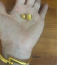 金小貅黃金貓眼珠3D硬金足金999閃亮車花轉(zhuǎn)運(yùn)珠路路通DIY手鏈女手串禮物 0.85-0.87g,12mm貓眼珠 曬單實(shí)拍圖