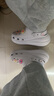卡駱馳（CROCS）檀健次同款經(jīng)典泡芙洞洞鞋百舒適男沙灘鞋女鞋休閑鞋|207521 霜紫色-5BO 37 (230mm) 38 曬單實(shí)拍圖
