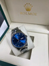 勞力士王子手表男女士情侶表機械表全自動(dòng)超薄防水時(shí)尚真鉆專(zhuān)用夜光男表女表 R3137本色藍盤(pán)男表+贈送原裝皮帶 曬單實(shí)拍圖