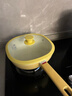 歐洛德鈦極陶釉不粘鍋平底輕量0氟健康家用炒菜鍋奶鍋燃氣灶電磁爐通用 24cm（健康炒鍋+贈硅膠鏟） 曬單實(shí)拍圖
