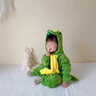 G.DUCKKIDS童裝兒童睡衣男童連體珊瑚絨恐龍睡袋寶寶秋冬加厚家居服小童冬季 淺綠色 120 建議110-120cm6-7歲cm 曬單實(shí)拍圖