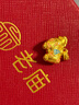 老廟黃金吊墜古法金琺瑯馬上有錢(qián)足金吊墜送老婆女友節日禮物 不含鏈 吊墜/金重約5.9g 曬單實(shí)拍圖