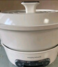 摩飛電器（Morphyrichards）多功能鍋電火鍋 家用烤涮一體電煮鍋電炒鍋電燒烤料理鍋 3L電熱火鍋鍋 MR9087 富士白 曬單實(shí)拍圖