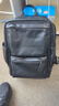 羅梅達爾（Rommedal）雙肩包男時(shí)尚簡(jiǎn)約大容量旅行包男士背包頭層牛皮學(xué)生書(shū)包雙肩包 黑色京東快遞【43*30*15CM】 曬單實(shí)拍圖