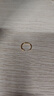 六福珠寶 足金圓環(huán)形黃金耳釘耳飾 計(jì)價(jià) G01G0009DS 約1.63克 曬單實(shí)拍圖