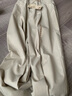 無(wú)印良品（MUJI） 女式 不易起皺 抽褶 直筒褲 褲子女款秋冬款 長(cháng)褲 BE1QSA4A 淺米色 S (155/62A) 曬單實(shí)拍圖