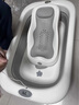 iuu嬰兒洗澡盆兒童浴盆大號寶寶可折疊可坐可躺新生兒童用品 【北歐灰】浴盆+可調節浴架+臉盆 材質(zhì)：食品級PP材質(zhì)，安全無(wú)異味 曬單實(shí)拍圖