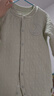 婧麒（JOYNCLEON）嬰兒衣服秋冬連體衣純棉新生兒季男女寶寶夾棉保暖對(duì)開哈衣服爬服 中開星月蒼綠 73cm 【6-9個(gè)月，體重7.2-9kg】 曬單實(shí)拍圖