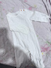 Aengbay昂貝 嬰兒睡衣春秋純棉套頭哈衣爬服新生兒內衣秋衣寶寶連體衣 白色 73cm 曬單實(shí)拍圖