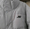 斯凱奇（Skechers）羽絨服短款冬季立領(lǐng)保暖外套百搭休閑男女同款大衣P423U038 曬單實(shí)拍圖