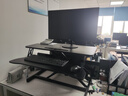 全品屋升降電腦桌升降工作臺電腦升降支架臺站立式升降辦公書(shū)桌 氣動(dòng)無(wú)級升降-黑桌雙層80cm 曬單實(shí)拍圖