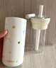 BABLOV花伴森保溫杯女士水杯玻璃雙內膽吸管咖啡杯夏季杯子保冷女生禮物 曬單實(shí)拍圖