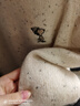 森馬（Semir）史努比系列毛衣女冬彩點(diǎn)含羊毛插肩袖繡花圓領(lǐng)套頭衫101724107025 曬單實(shí)拍圖