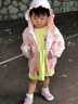 迪士尼寶寶女童外套春秋2024新款韓版薄款小童夾克衫嬰兒秋季上衣女寶寶風(fēng)衣 粉紅色 80 曬單實(shí)拍圖