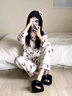 GP Memory冰絲睡衣女春秋新款可愛(ài)高級感涼感可外穿家居服送閨蜜禮盒套裝 甜美Kitty【長(cháng)袖長(cháng)褲】 細膩絲滑 M 【建議80-100斤】 曬單實(shí)拍圖