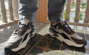 阿迪發(fā)斷碼品牌男鞋冬季防滑皮面休閑運動(dòng)鞋輕便減震旅游鞋加絨跑步鞋男 SY966灰藍【皮面款】 41 曬單實(shí)拍圖