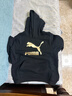彪馬新款兒童休閑長(cháng)袖衛衣連帽 黑色90001 150  曬單實(shí)拍圖