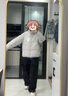 雪中飛羽絨服女短款2025秋冬季新款加厚保暖立領(lǐng)小個(gè)子面包服外套 灰色 M (160) 曬單實(shí)拍圖