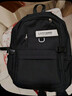 威納登雙肩包男大容量背包旅行電腦包初中生高中大學(xué)生女運動(dòng)出行書(shū)包 黑色（不帶掛件） 曬單實(shí)拍圖