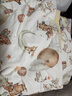 歐孕（OUYUN）嬰兒被子秋冬蠶絲兒童270G厚夾棉被子幼兒園被 小小星球150x120cm 曬單實(shí)拍圖