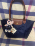 LONGCHAMP瓏驤Le Pliage Original系列女包長(cháng)柄餃子包托特包腋下包 曬單實(shí)拍圖