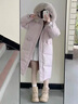 歐迪惠（Oudihui）2025新款冬季羽絨棉服女中長(cháng)款韓系加厚羽棉襖絨服大毛領(lǐng)棉衣外套 粉紅色 M 曬單實(shí)拍圖