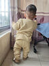 童泰（TONGTAI）寶寶秋衣套裝秋冬季純棉保暖嬰兒衣服兒童睡衣家居服黃色90cm 曬單實(shí)拍圖