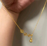 中國珠寶葫蘆福牌黃金項鏈女足金吊墜首飾生日情人節禮物送媽媽女友老婆 足金福字葫蘆套鏈  【約8.20g】金重多退少補 曬單實(shí)拍圖