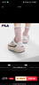 FILA 斐樂(lè )官方女鞋CARROT摩登板鞋2024秋季新款蘿卜鞋休閑增高厚底鞋 白中白/烤椰絲棕-BT 38 曬單實(shí)拍圖